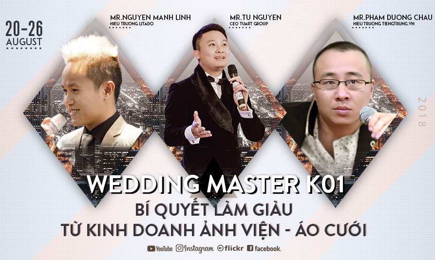 Wedding Master K02 - Bí quyết kinh doanh thành công ảnh viện - áo cưới